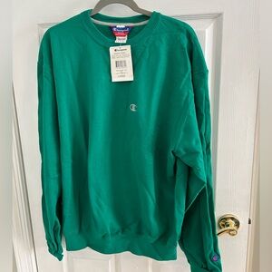 Vintage Turf Green Champion Crewneck Sweatshirt